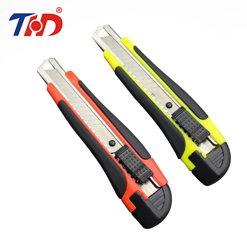 

THD 1PC 6.5 Inches Metal Stationery Knife Paper Model Cutter Razor Blades Knife School Chancery Utility Knife With Wide Blade