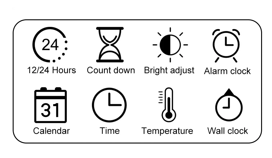 KOSDA, будильник, дистанционное управление, цифровые часы, система будильника, умные часы, метеостанция, календарь, температурный дисплей, светодиодный, настенные часы