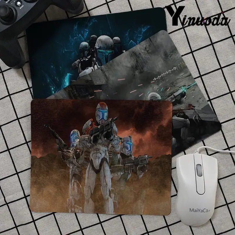 

Yinuoda star wars republic commando Rubber Mouse Durable Desktop Mousepad Rubber PC Computer Gaming mouse pad