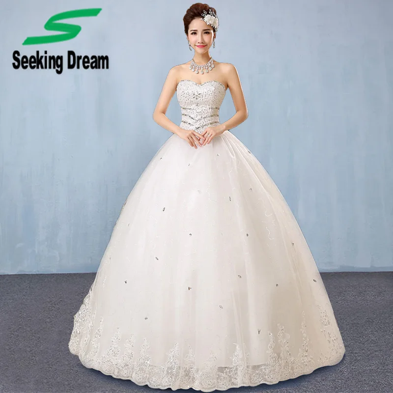 2017 Hot Summer Sexy Blanc Robe De Bal Robe De Mariée