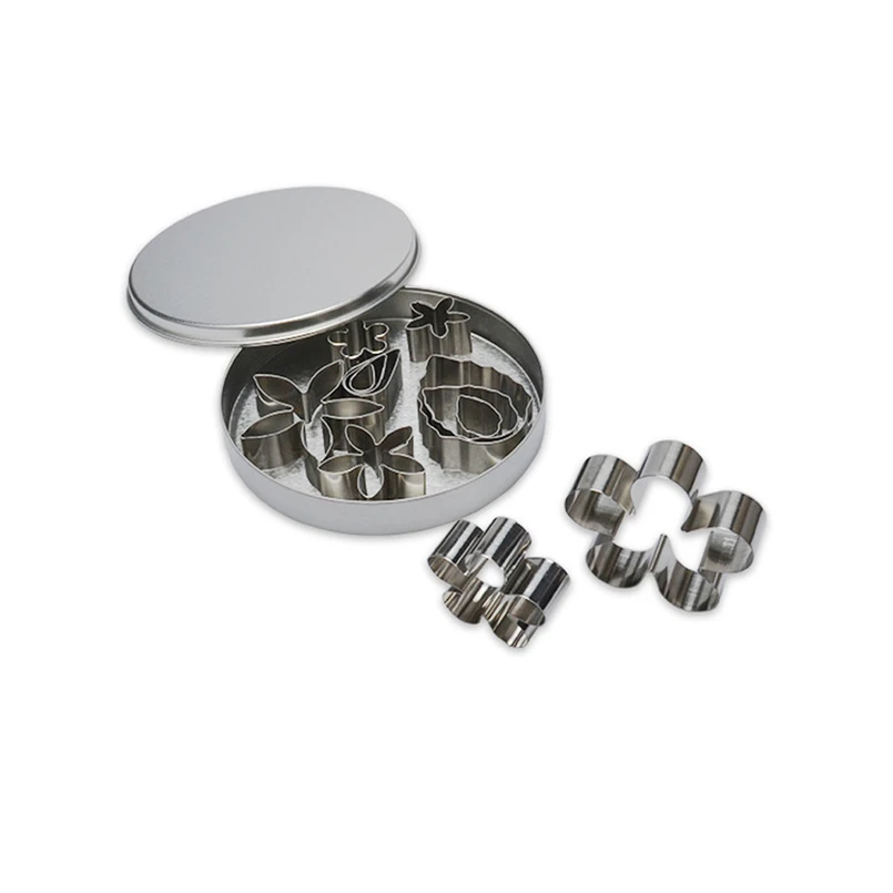  12Pcs Stainless Steel Biscuit Pastry Cookie Cutter Cake Decor Baking Mould Tools   #4D21 (5)