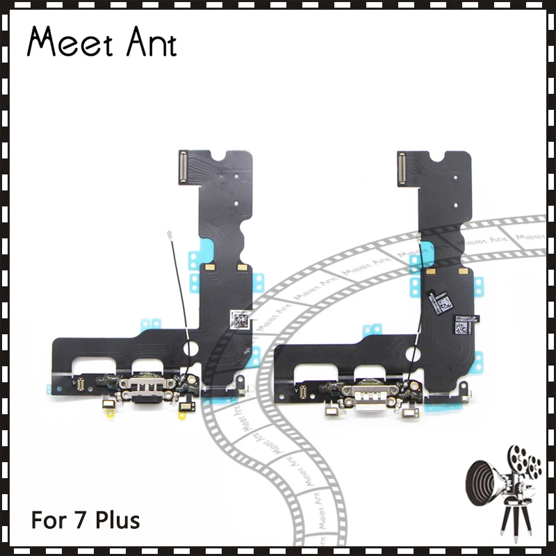 10pcs lot High Quality For iphone 7 7G and 7 Plus Charging Port Dock Mic Headphone Flex Cable Repair Parts