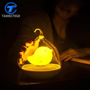 

Birdcage Light LED Night Light For Bedroom Usb Charging Touch Sensor Dimmable Minion Lamp kids Lamp Baby lights