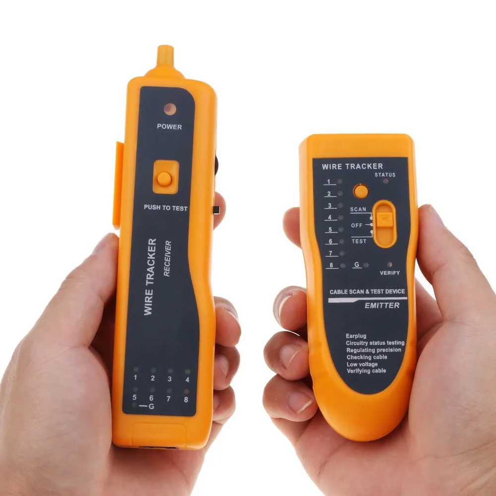 Тестер сетевого кабеля kebidumei Ethernet LAN тестер UTP STP RJ11 RJ45 Cat5 Cat6 отслеживатель