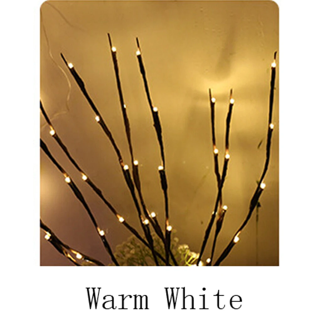 Креативный светодиодный ветка ивы теплый свет Сказочный светильник Рождество домашнее внутреннее наружное праздничные Свадебные украшения