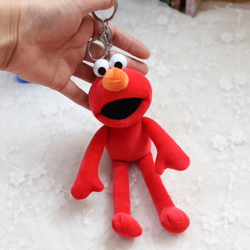 Улица Сезам плюшевый брелок Elmo печенье фигурка монстра мини-кулон брелки мягкие игрушки для детей подарок брелок