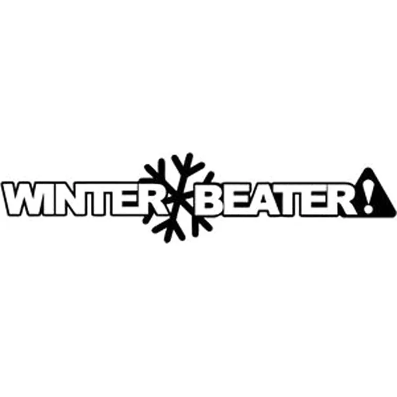 14X3.2CM WINTER BEATER Funny Motorcycle Car Sticker Car styling Vinyl