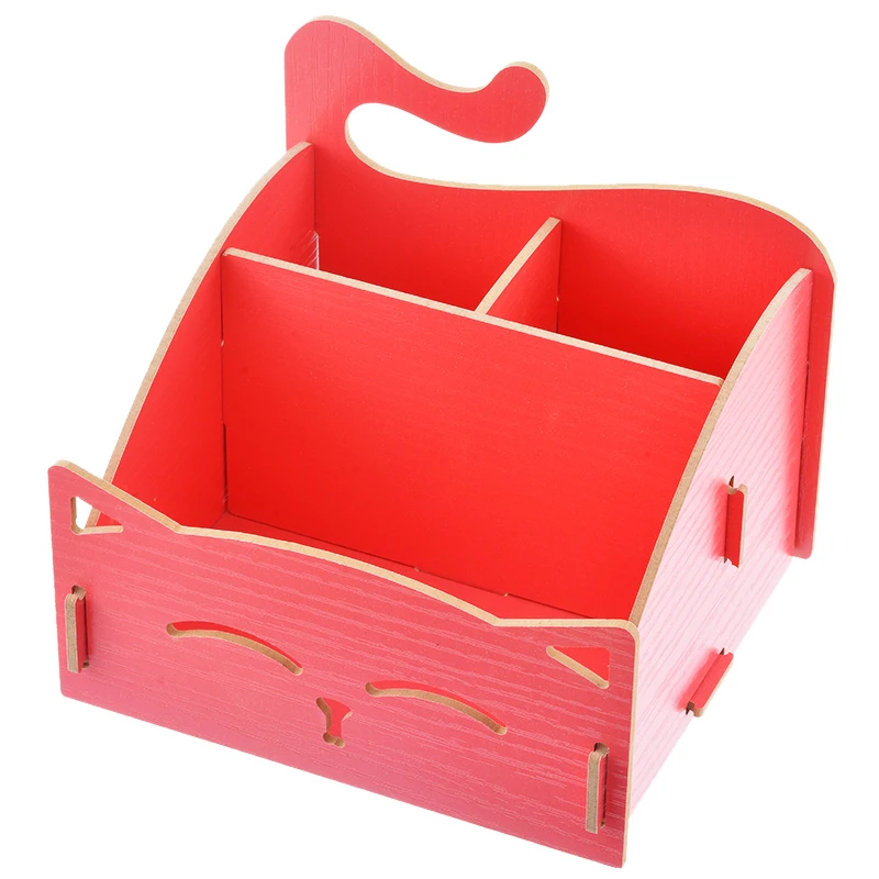 

Hoomall Cute Cats Wooden Cosmetics Container Racks Holder Storage Box Jewelry Organizer Home Office Pen Desktop Storage Assembly