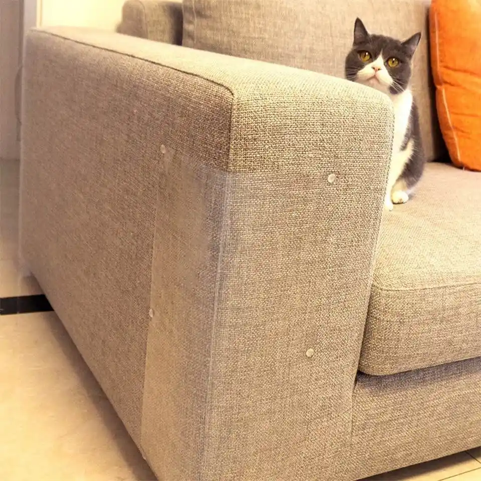 4pcs Couch Cat Scratch Guards Mat Scraper Cat Tree Scratching Claw