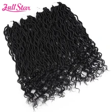 Полная звезда 20 дюймов Faux locs кудряшки 24 пряди синтетические косы с крючком для наращивания волос для черных женщин 1-6 упак./лот