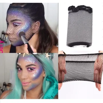 

Mermaid lover will enjoy Use Elastic Hairnets Wig Liner Cap Snood Nylon Stretch Mesh Hairnet Create A Scale Look Add fishnet 1Pc