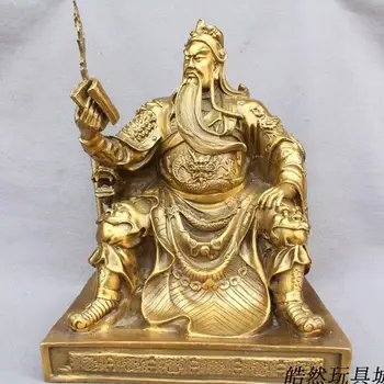 

The opening of Guan Gong Guan copper copper sit like lucky house safe reading brass gong
