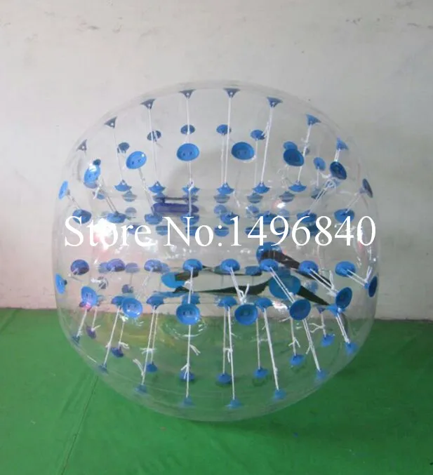Низкая цена 1.0 метра прозрачный Bubble kids Футбол мяч, бампер мяч, хитрый мяч для продажи - Цвет: Blue dot
