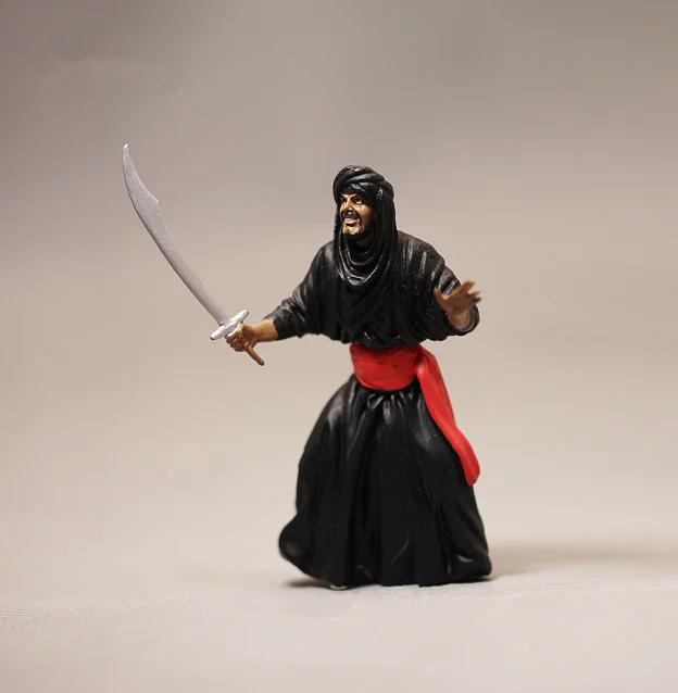 Wholesale Sleeping Beauty Arab Soldier Ancient Warrior 10cm Action Figure Collectible Model Toy
