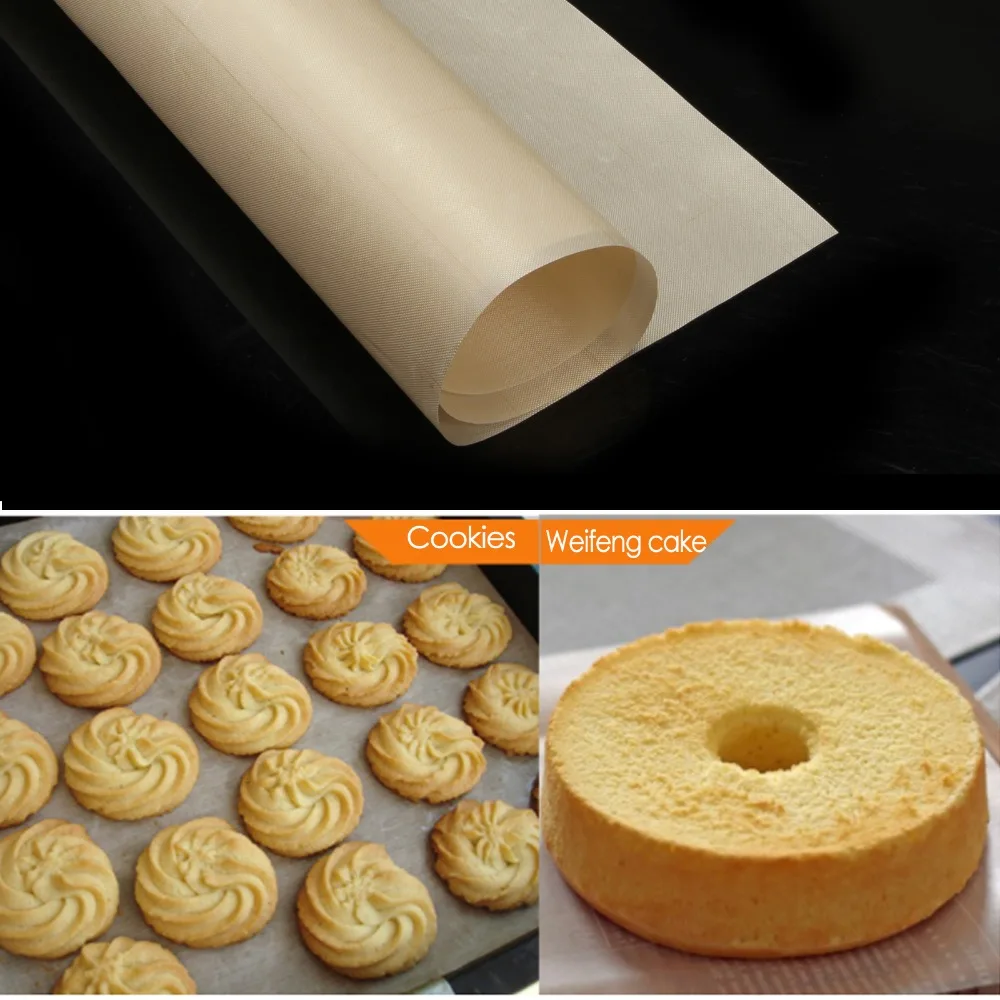 

1pcs 60*40cm Reusable Baking Mat High Temperature Resistant Teflon Pastry Sheet Oiled Baking Paper Heat Resistant Non-stick Pad