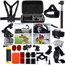 27-1 GoPro Accessories Kit For Go Pro SJCAM SJ4000 SJ5000 SJ7000 Action Camera Accessories Set Package For Hero 1 2 3 3+ 4