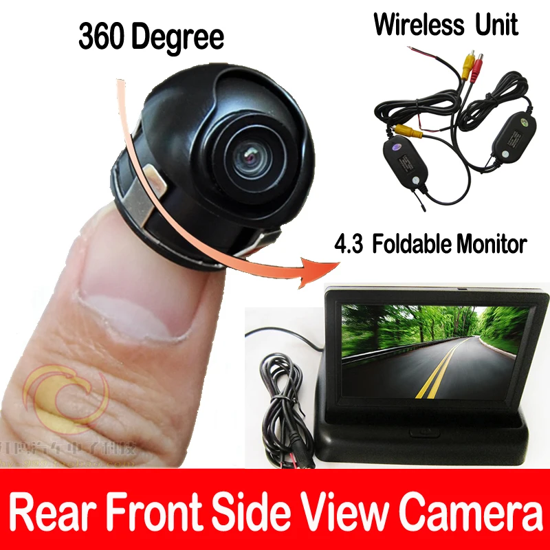 ミニ駐車wifiカメラワイヤレスsony Ccd車のsuv Mpvフロントサイドビューカメラ4 3 Tft液晶カラーモニター360度ユニバーサル Parking Wifi Camera View Cameraside View Camera Aliexpress