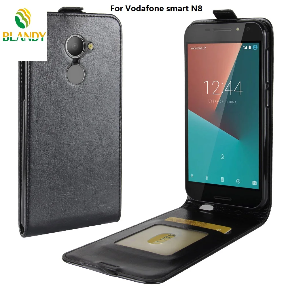 100pcs/lot For Vodafone smart X9 N9 lite flip 64 grain Leather TPU cover case N8 V8 | Мобильные телефоны и аксессуары