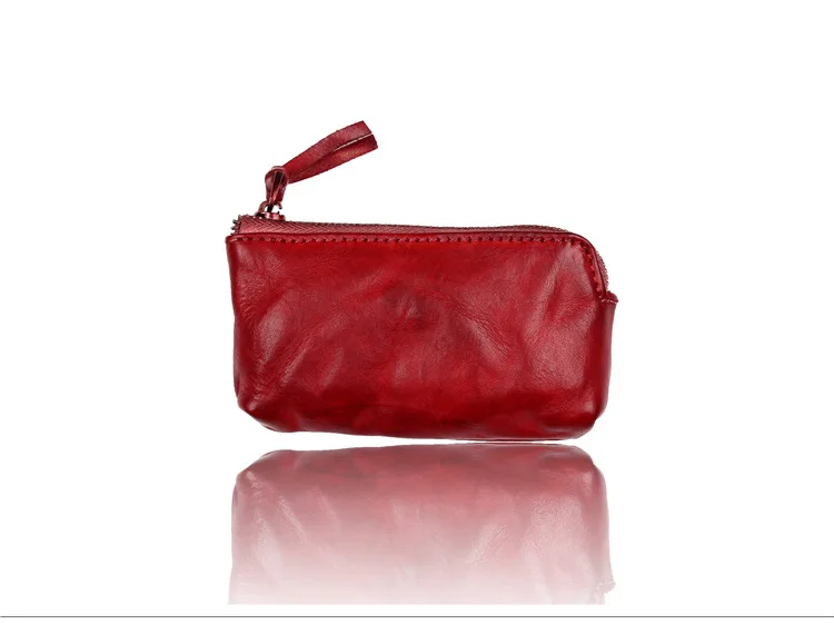 Элитная натуральная кожа модные новые женские мужские Cluth сумка на молнии маленький кошелек для монет Визитницы ключ изменить дизайнерский кошелек