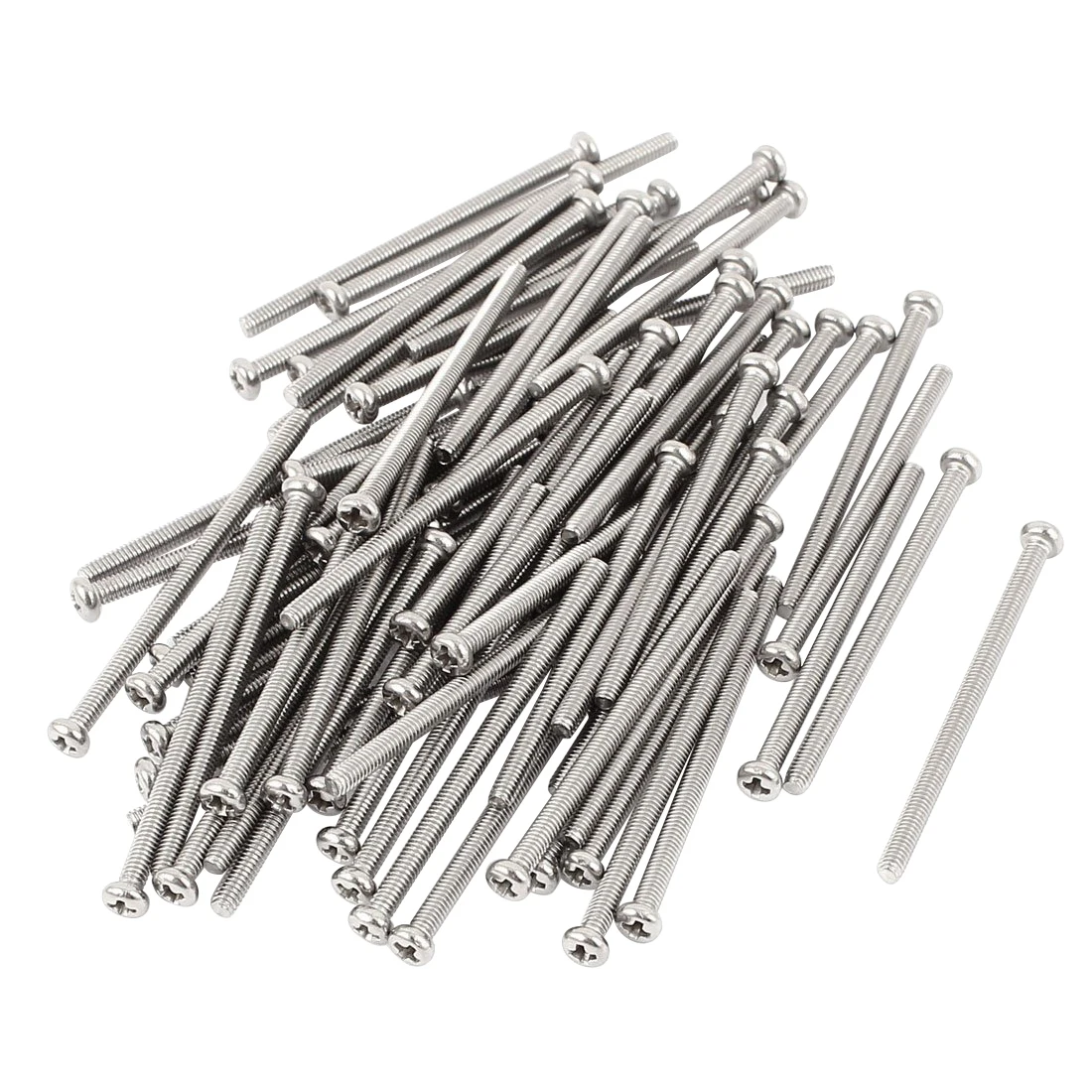 

M2.5 x 40mm 304 Stainless Steel Phillips Round Head Screws Bolt 60pcs