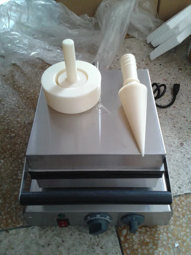 

Free shipping Electric ice cream cone maker cone baking machine egg roll machine