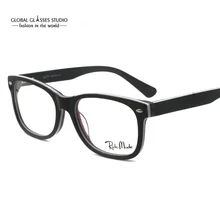 Мужская и женская брендовая Классическая дизайнерская оправа для оптических линз ацетатные очки Eyewaer RMG7062