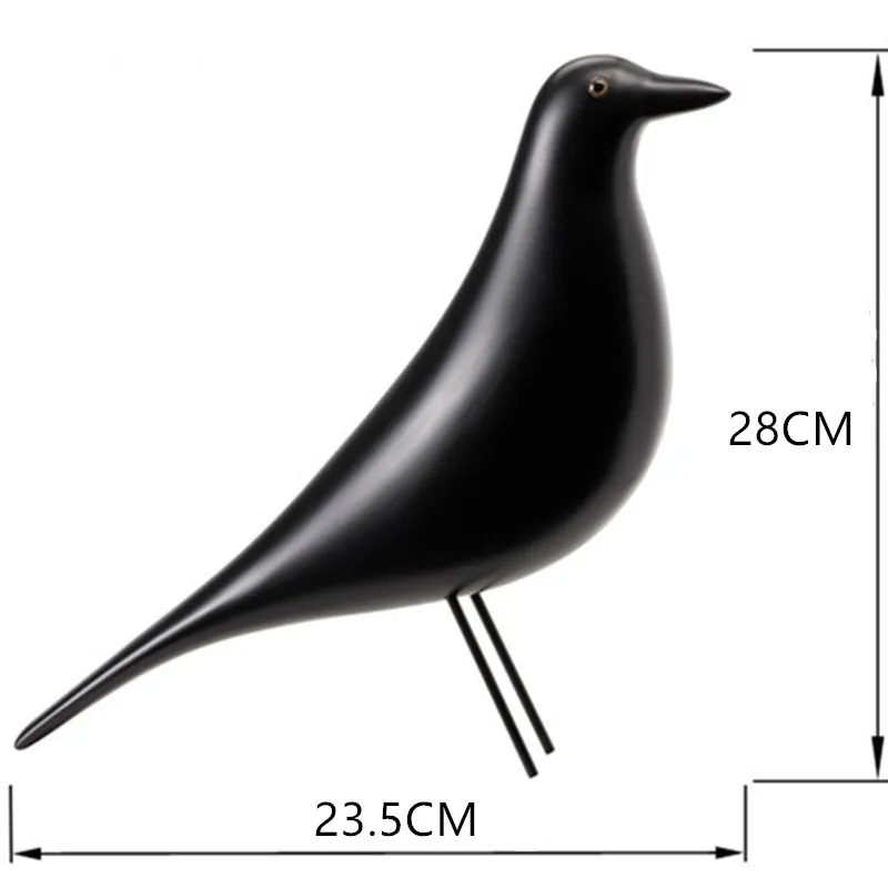 BUF Смола ремесло фигурка птицы статуя офиса скульптура с орнаментов украшения дома аксессуары скульптура птицы - Цвет: 001