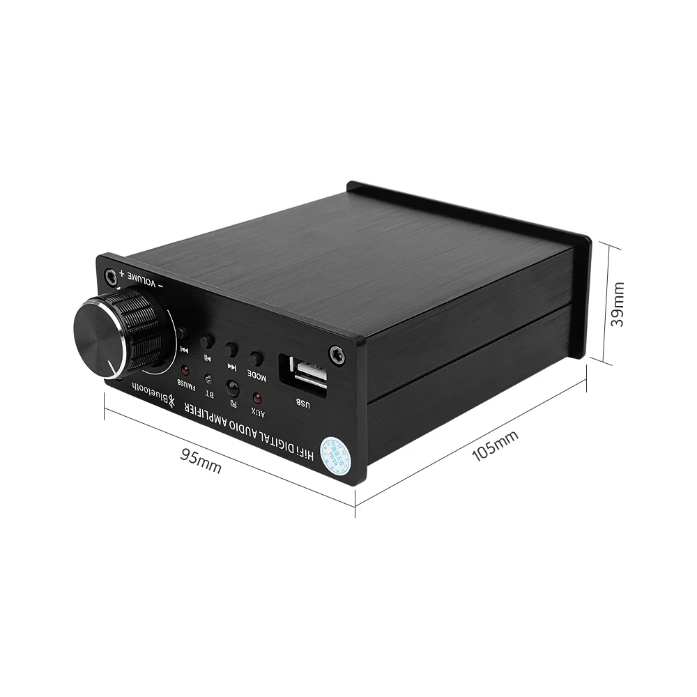 Усилитель звука AIYIMA усилитель аудио Bluetooth HIFI с пультом дистанционного управления