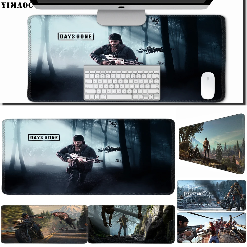YIMAOC 40*90 cm Large Mouse Pad Gamer Mousepad Rubber Gaming Desk Mat with Locking Edge Days Gone | Компьютеры и офис