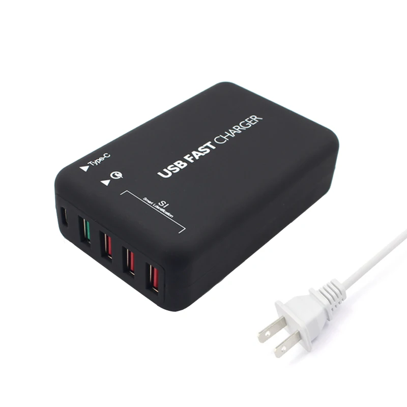 INGMAYA Quick Charge 3,0 USB зарядное устройство 5 портов 6A type C зарядная станция для iPhone iPad samsung huawei Xiaomi LG sony адаптер переменного тока - Тип штекера: Япония (JP)