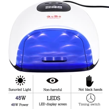 48 Вт Сушилка для ногтей Светодиодная УФ-лампа для ногтей для сушки всего Гель-лак светильник от солнца с 36 шт. светодиодный s автоматический датчик инструменты для дизайна ногтей SA917