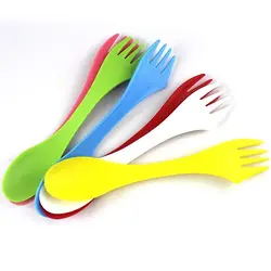 6 шт. вилка Ножи набор Кемпинг Пеший Туризм Посуда Spork Combo Путешествия Гаджет Столовые приборы