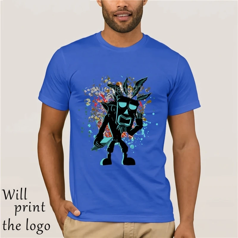 L'eroe e lo Spirito Unisex Uomini Tees Magliette Video gioco Crash Bandicoot Cortex Eroe Spirito Parodia Aku Aku medico T-shirt