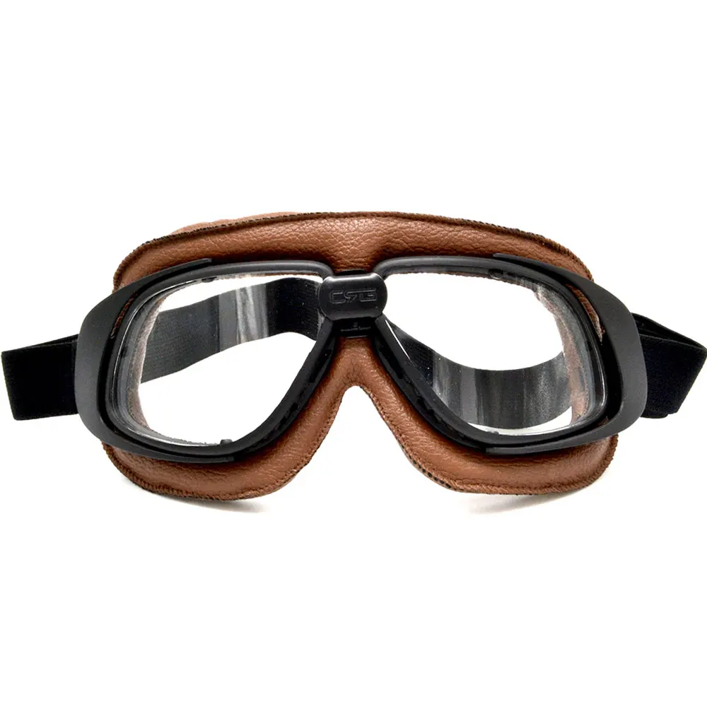 Buy BJMOTO Vintage Scooter Goggle Glasses With Clear