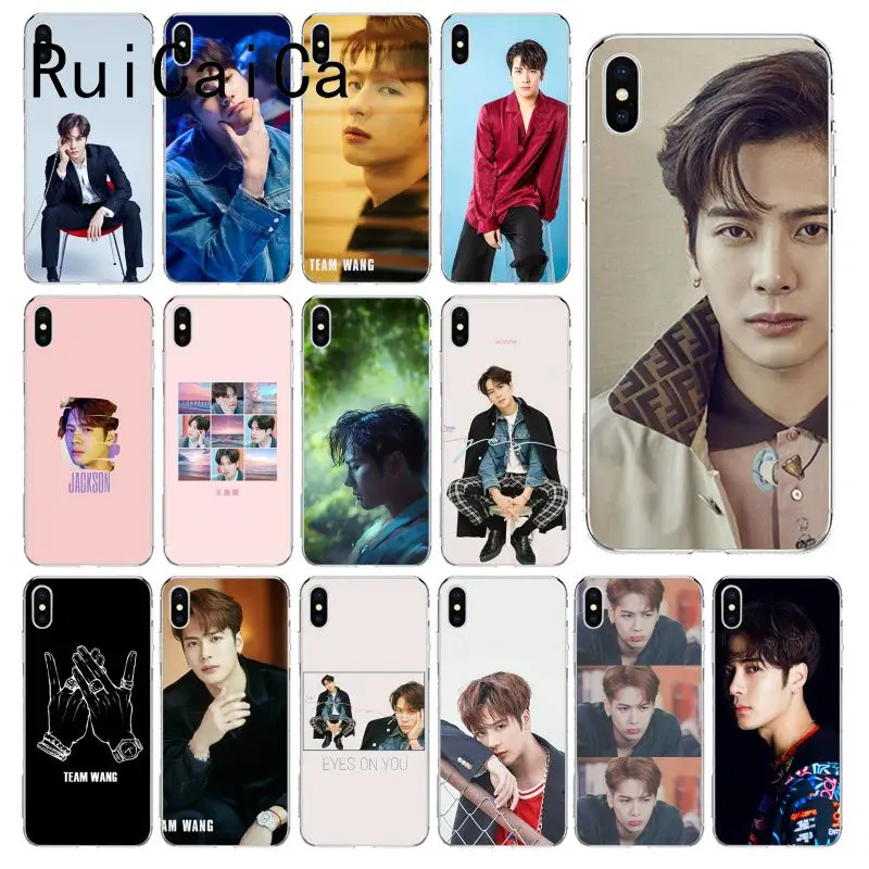 RuiCaiCa GOT7 Jackson Wang мягкий чехол для телефона из ТПУ iPhone X XS MAX 6 6S 7 7plus 8 8Plus 5 5S XR 10 Чехол |