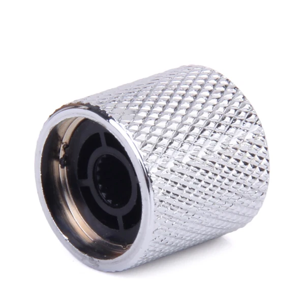 4pcs Volume Tone Control Guitar Knob for Electric Guitar  Silver with Pearl White Top
