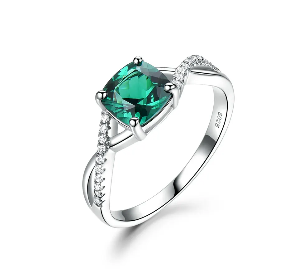 UMCHO Emerald 925 sterling silver jewelry sets for women S027E-1 pc (4)