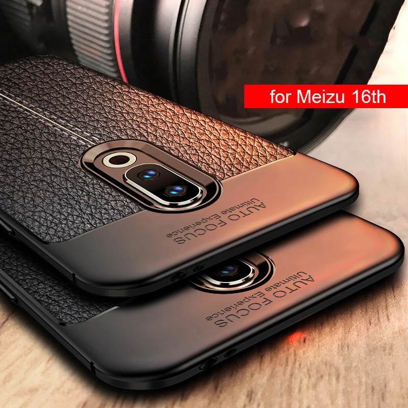 

Case for Meizu 16th Cover for Meizu 16 th Case Soft Silicone Leather Pattern Protective Cover for Meizu 16th Case Bumper