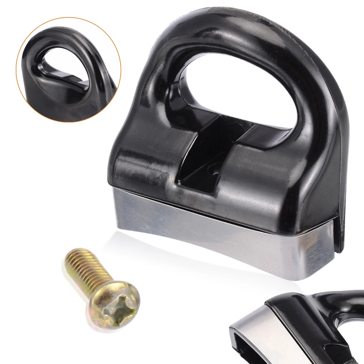 1Pc Black Kitchen Cooker Handle Universal Pressure Steam Pan Pot Side Handle Plastic Heat Shielding Cookware Parts Replacement