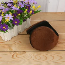 Женские зимние теплые плотные плюшевые однотонные элегантные женские наушники в Корейском стиле, подходят ко всему, простые, для отдыха, в стиле ретро, трендовые, на каждый день