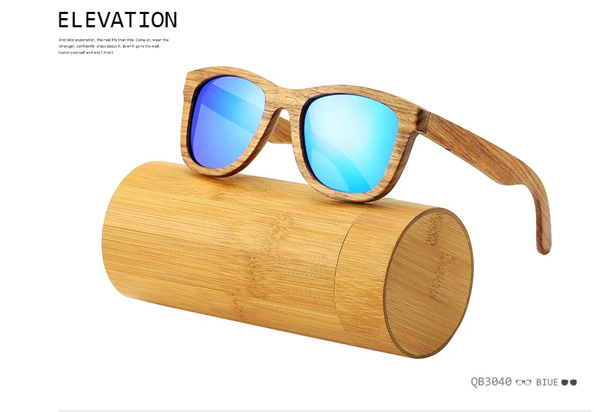 AN SWALLOW Retro Polarized Zebra Wood Sunglasses UV400  Luxury Brand Design Sunglasses Men Handmade Wooden Sun Glasses Women big sunglasses for women