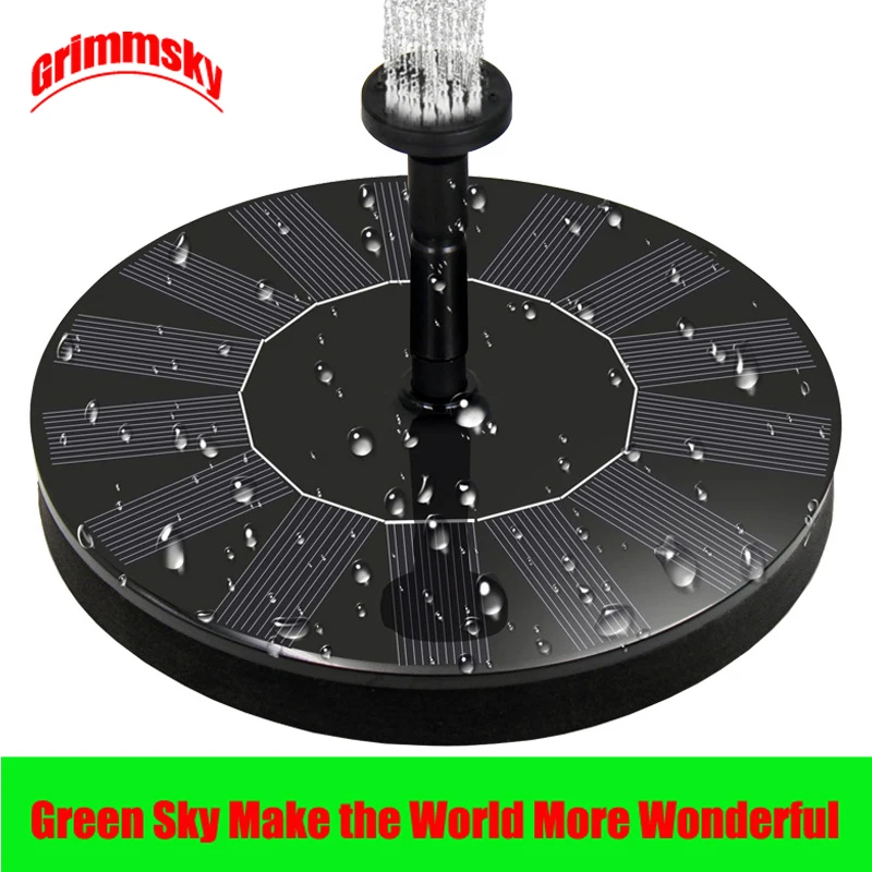 

Max. 180L/H Floating Pool Pond Outdoor Solar Panel Home Garden Decoration Fountain Solar Battery