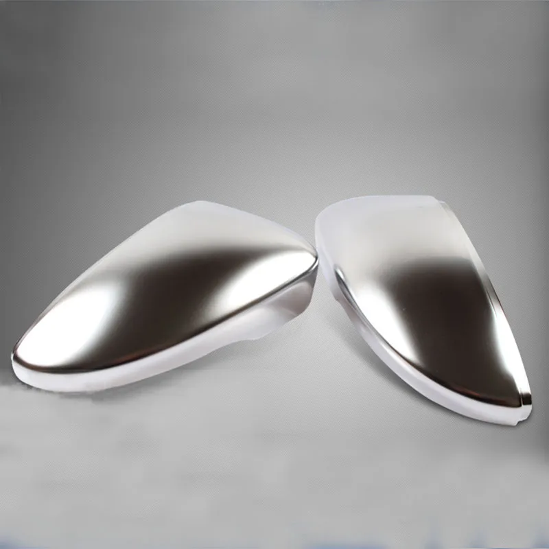 

2pcs Side Mirror Case Chrome Matt Door Wing Mirror Cover Cap Shell Housing For Passat B7 CC Scirocco