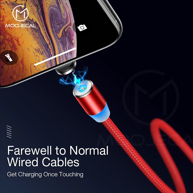 MOOJECAL كابل مغناطيسي ل فون سامسونج S10 نوع C شاحن بيانات الشحن المصغّر usb كابل الهاتف المحمول الكابلات MOOJECAL كابل مغناطيسي ل فون سامسونج S10 نوع C شاحن بيانات الشحن المصغّر usb كابل الهاتف المحمول الكابلات