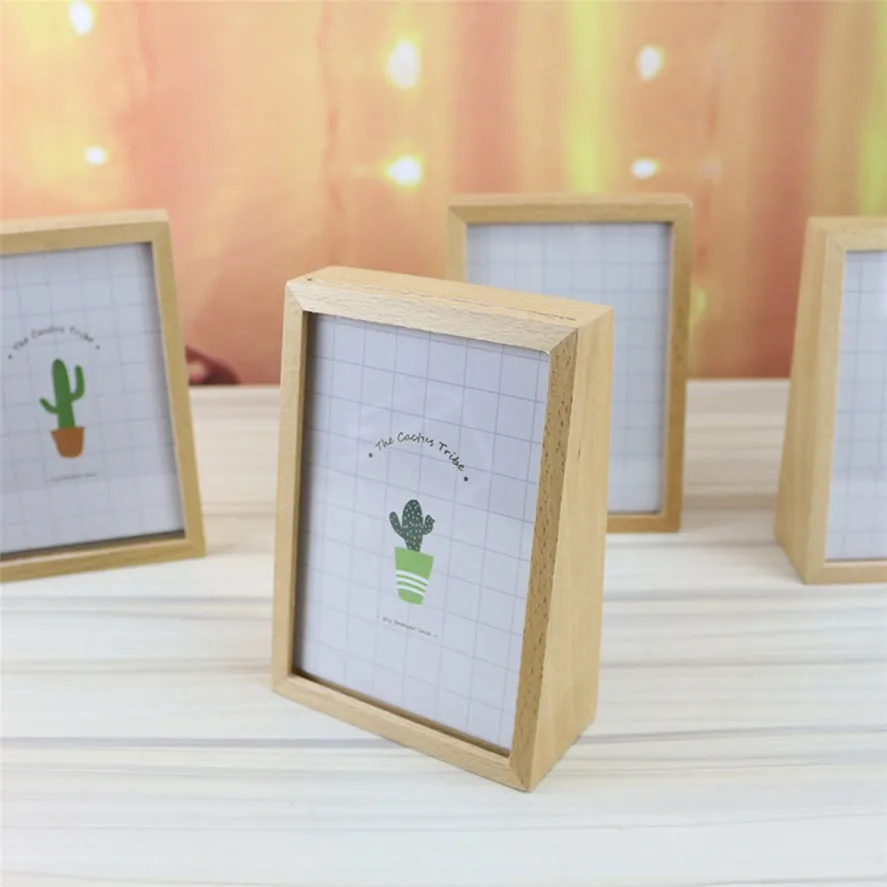 

New Creative Wooden Photo Frame 1PC Photoframe Beech Music Box Home Eight-Tone Box Craft Decoration Best Gift 0326#30