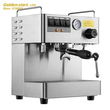 Эспрессо кофеварка автоматическая кофемашина коммерческий офис паровой высокого давления двойной насос Toper кофеварка