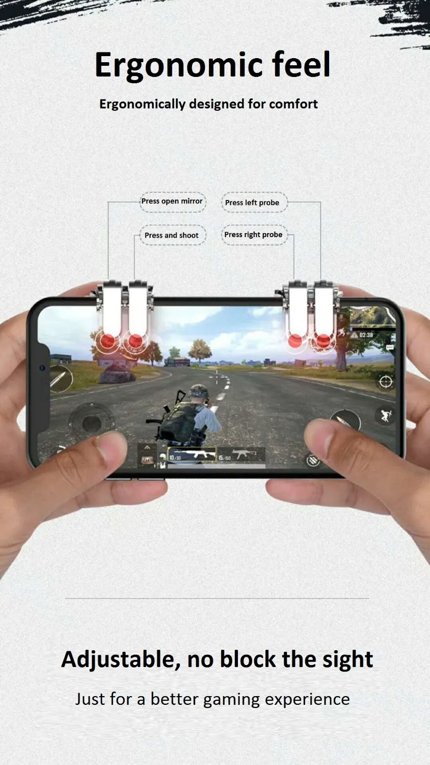 Smartphone Six Fingers Control Gamepad Jedi Survival Game
