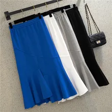 Женский абзац хан издание нерегулярные торт растет в весна/лето Показать Тонкий пакет бедра юбка высокой талии юбка