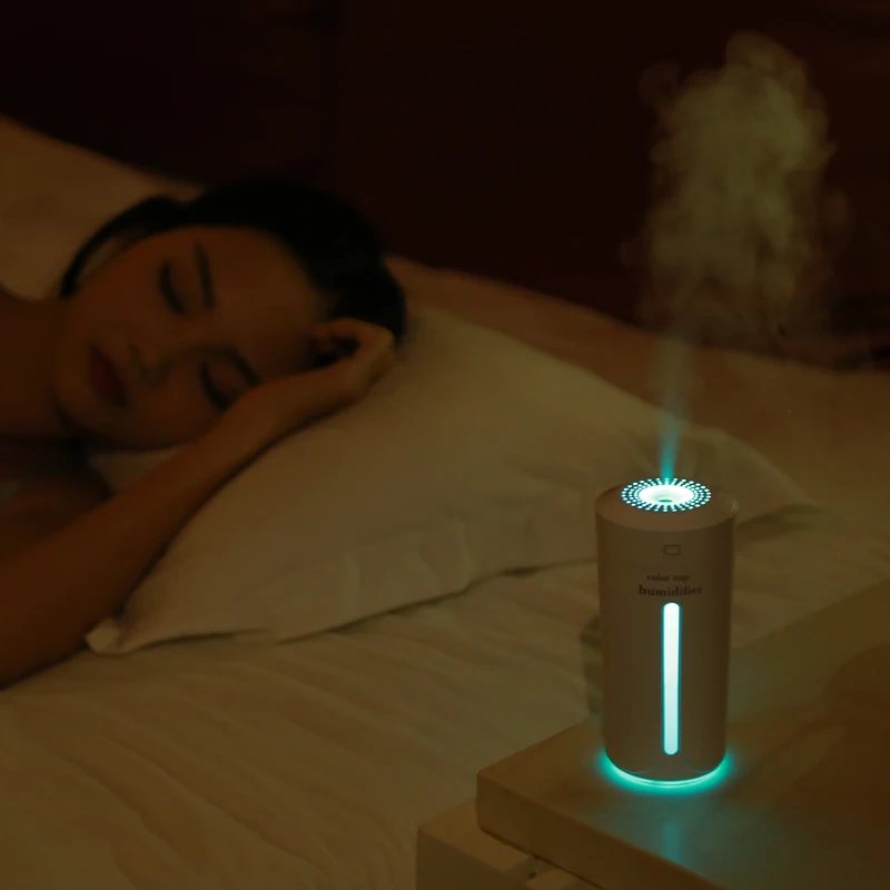 DC 5V USB Mini Aroma Humidifier Diffuser Colorful LED Lights Ultrasonic Air Humidifier for Home Office Car Mist Maker 230ML