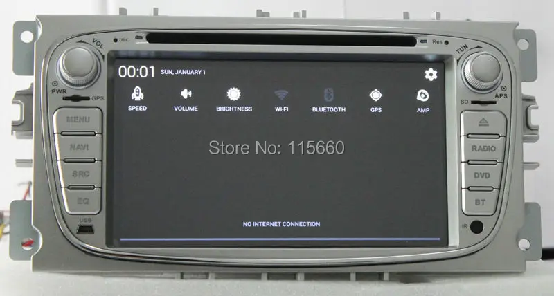 Android 4.4 Quad core Car DVD for Ford Focus 2 Silver 7